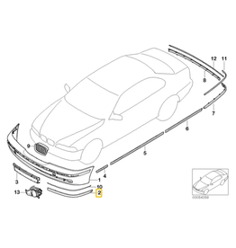 BMW Protecao parachoque dianteiro para  BMW E-39