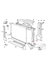BMW Fan shroud for BMW E-34 520 525