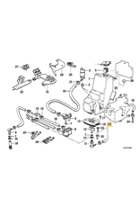 BMW Headlight cleaning system for BMW E-32