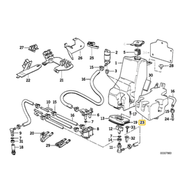 BMW Headlight cleaning system for BMW E-32