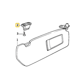 BMW Bracket with contact (pearl) for BMW E-34 E-36