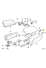 BMW Trava porta luvas para  BMW E-31