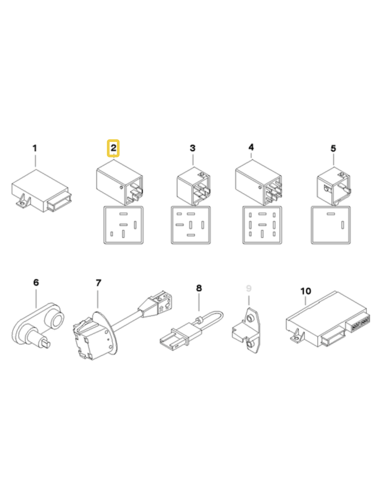 BMW Relay verde para  BMW E-36 E-46 E-34 E-39 E-60 E-32 E-38 E-31
