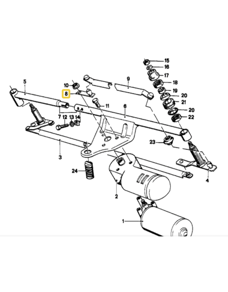 BMW Braco do limpador para  BMW E-23