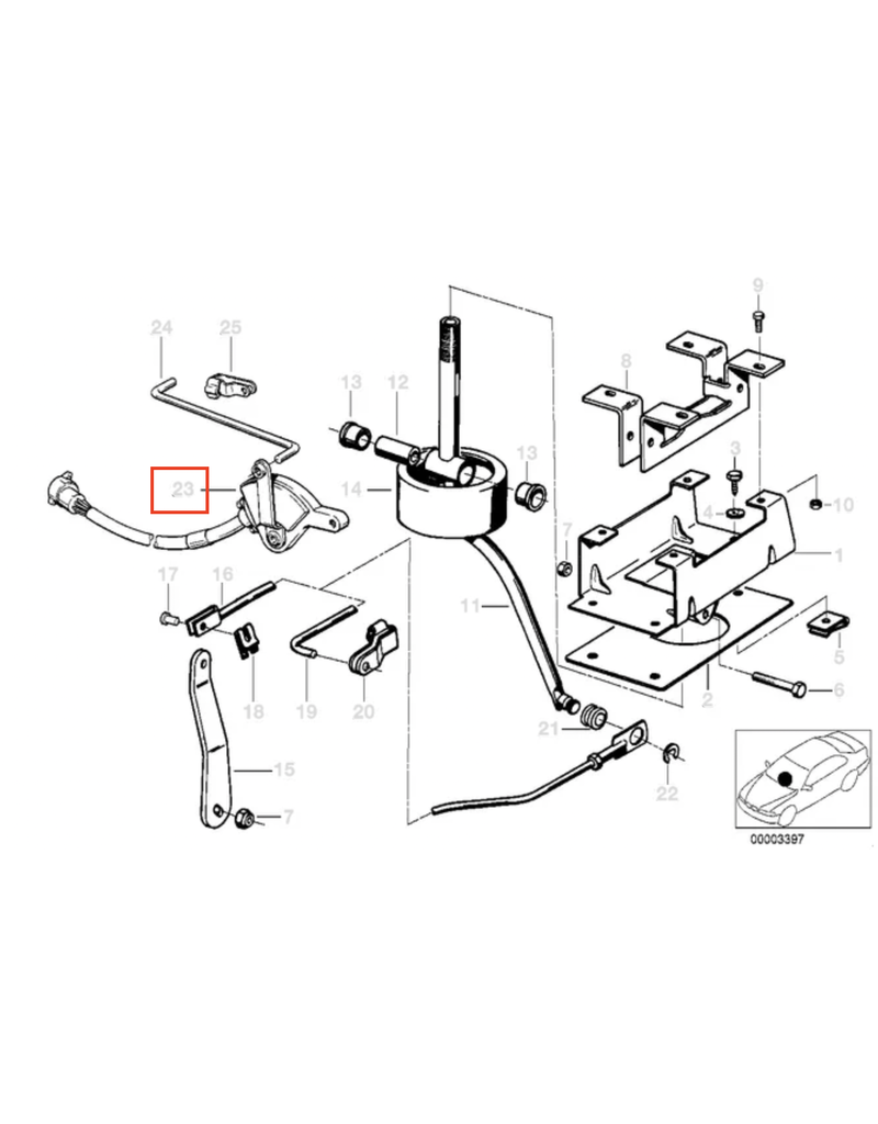BMW Switch gearbox for BMW E-12 2500