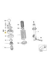 BMW Rear shock mount support for BMW E-32 E-34
