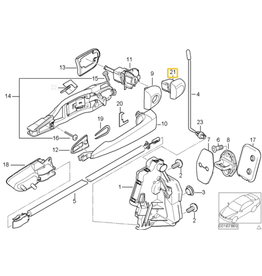 BMW Acabamento maçaneta para  BMW E-46