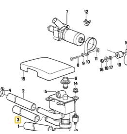 Water hose for BMW E-32