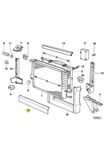 BMW Radiator lower cover for BMW E-32 E-34