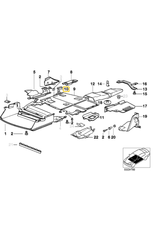 BMW Bracket protetor inferior para  BMW E-36