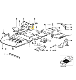 BMW Underfloor bracket for BMW E-36