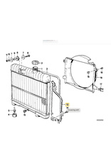 BMW Covering left radiator for BMW E-30