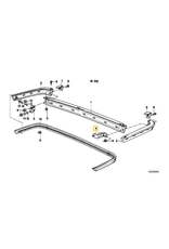 BMW Bracket esquerdo parachoque traseiro para  BMW E-28