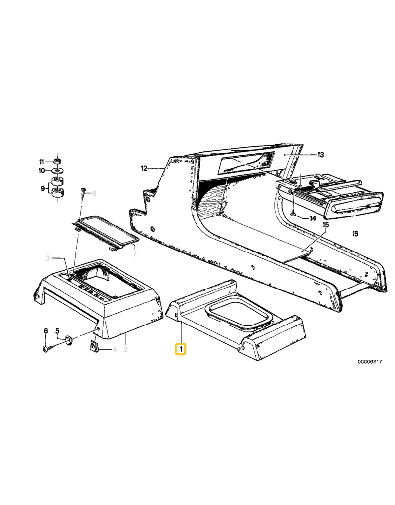 BMW Gear lever cover  for BMW E-21