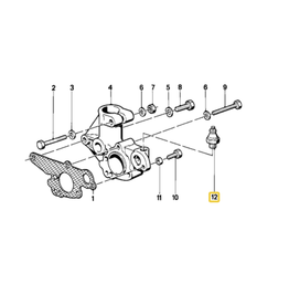 Hella Oil pressure switch for BMW E-12 E-21 E-23 E-24 E-28 E-30