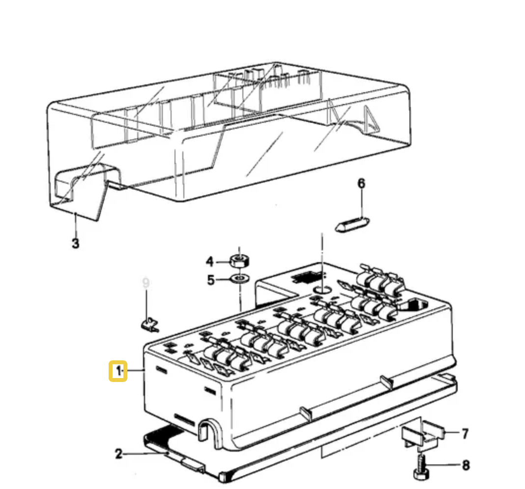 Fuse box for BMW E21 A R T Performance