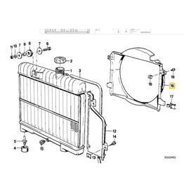 BMW Acabamento ventoinha para  BMW E-30