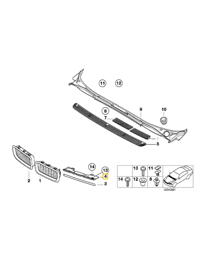 BMW Acabamento para  BMW E-38