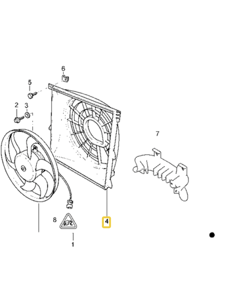 BMW Acabamento ventoinha para  BMW E-36