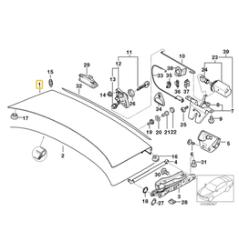 BMW Trunk lid for BMW E-39