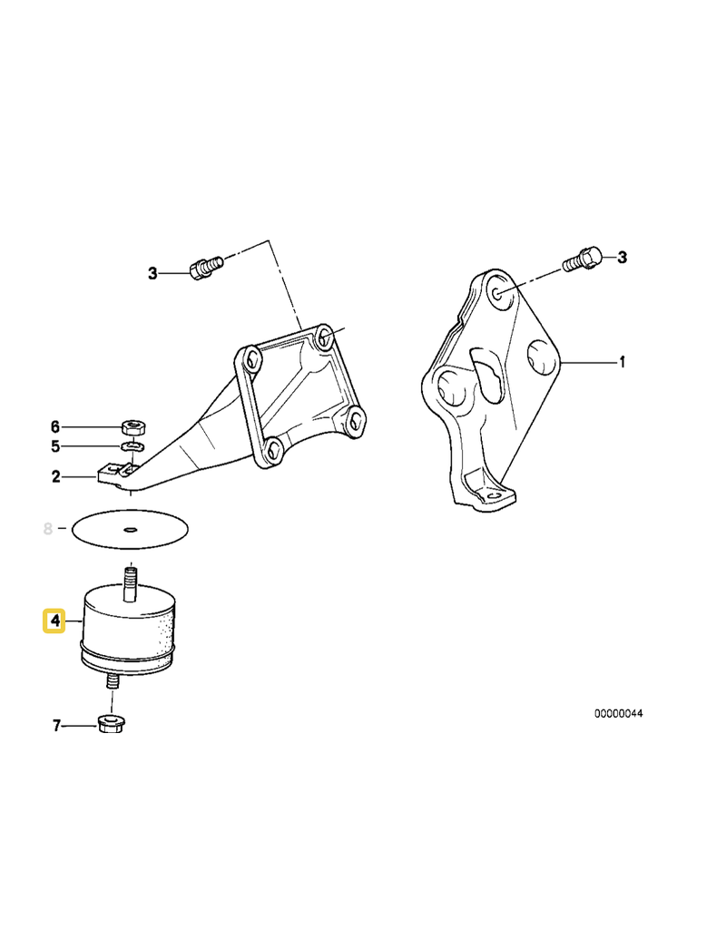 Rein Coxim de motor para  BMW E-34