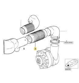 BMW Duto de ar para  BMW E-32 E-34