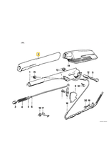BMW Parking brake handle for BMW E-24 E-28