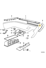 BMW Rear bumper gasket for BMW E-32