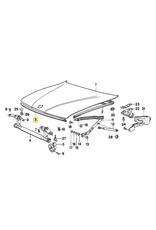 BMW Hood seal for BMW E-32