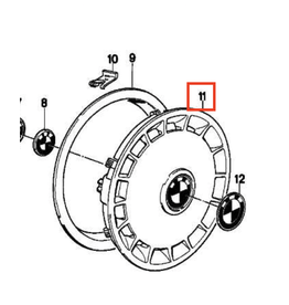BMW Wheel cover 391mm for BMW