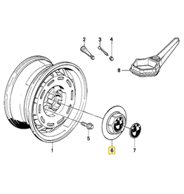 BMW Calota de roda para  BMW E-28
