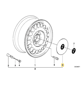 BMW Calota centra de roda para  BMW E-24 E-32 E-34