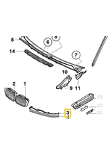 BMW Acabamento parachoque dianteiro para BMW E-46