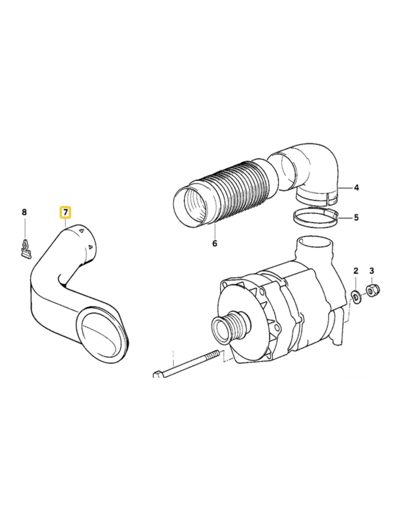 BMW Cano resfriamento para  BMW E-34