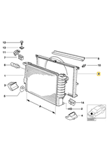 BMW Acabamento ventoinha para  BMW E-31 E-38 E-39