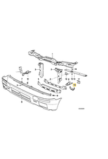 BMW Bumper panel rubber cover left for BMW E-30