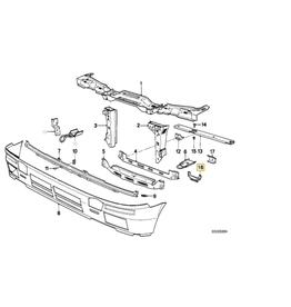 BMW Acabamento de borracha do parachoque para BMW E-30