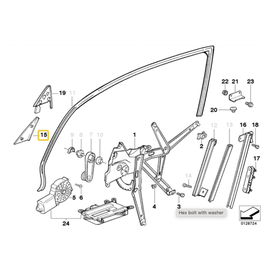 BMW Acabamento interior porta esquerda para  BMW E-36