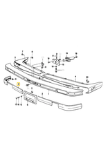 BMW Front bumper rubber strip left for BMW E-30