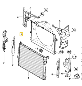 BMW Acabamento radiador para  BMW M3 E-46