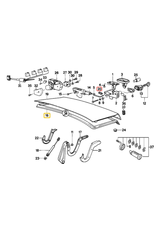 BMW Trunk lid gasket for BMW E-32