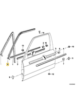BMW Door weather strip front left for BMW E-30