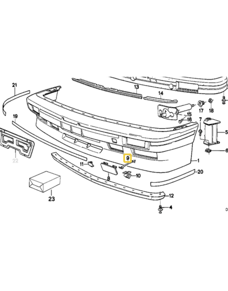 BMW Holding strap for BMW E-24 E-28 E-30 E-34