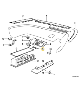 BMW Rear bumper trim holder for BMW E-23