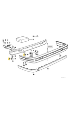BMW Parafuso parachoque traseiro para  BMW E-30 E-34 E-36