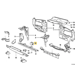 BMW Front panel supporting bracket for BMW E-28