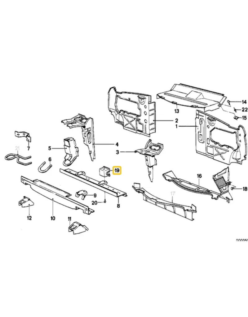 BMW Bracket suporte frontal para  BMW E-28