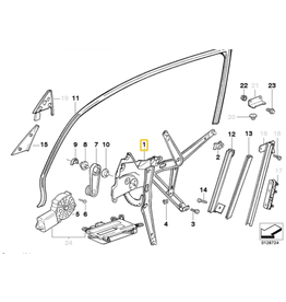 WSO Electric window lifter front right for BMW E-36