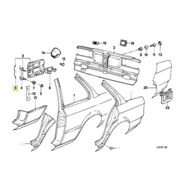 BMW Mola da tampa de combustível para  BMW E-30 E-36 E-46