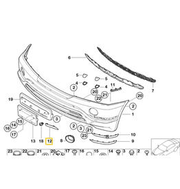 BMW Flap tow eye hook left  for BMW X5 E-53